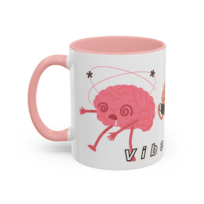 Vibe Check Mug, Trendy Coffee Cup, Funny Gift, Unique Designer Ceramic Mug, Office Humor, Cool Morning Coffee, Perfect for Home or Work