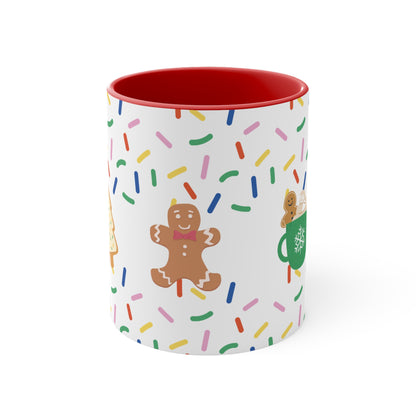 Mug Adorable Cookie-Themed Holiday Mug for Coffee, Hot Chocolate, and Tea, Ideal Gift for Him, Her, Kids, Coworker, Great for Office or Home Use