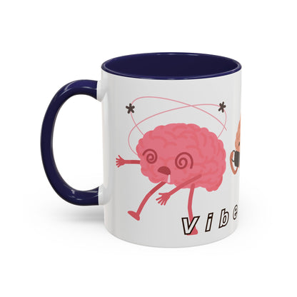 Vibe Check Mug, Trendy Coffee Cup, Funny Gift, Unique Designer Ceramic Mug, Office Humor, Cool Morning Coffee, Perfect for Home or Work