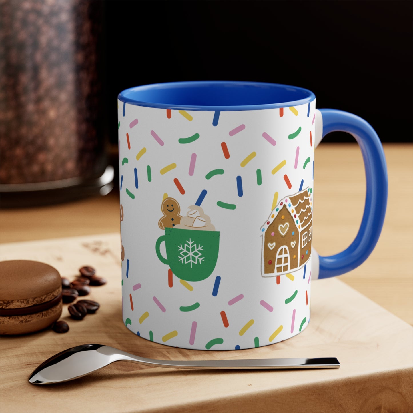 Mug Adorable Cookie-Themed Holiday Mug for Coffee, Hot Chocolate, and Tea, Ideal Gift for Him, Her, Kids, Coworker, Great for Office or Home Use