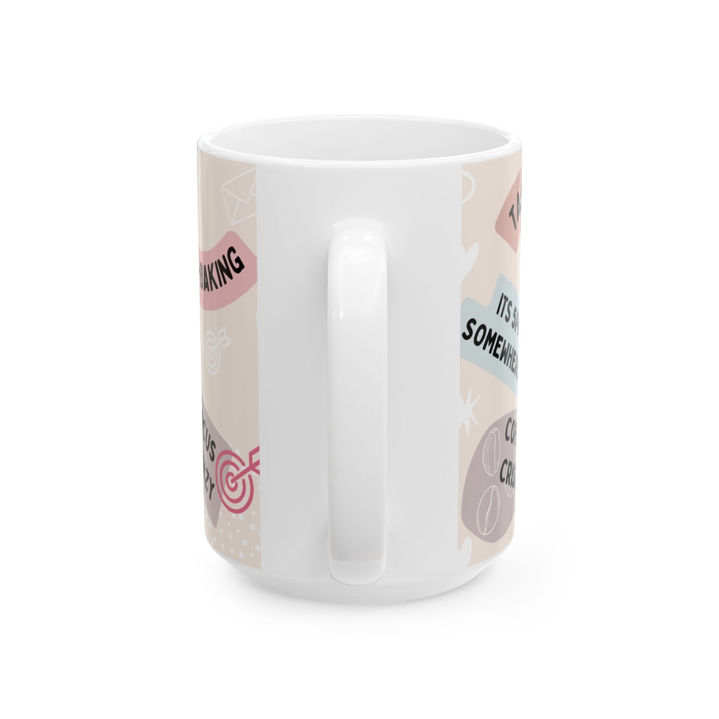 Funny & Trendy Coffee Cup, Funny Gift, Unique Designer Ceramic Mug, Office Humor, Cool Morning Coffee, Perfect for Home or Work, Ceramic Mug, (11oz, 15oz)