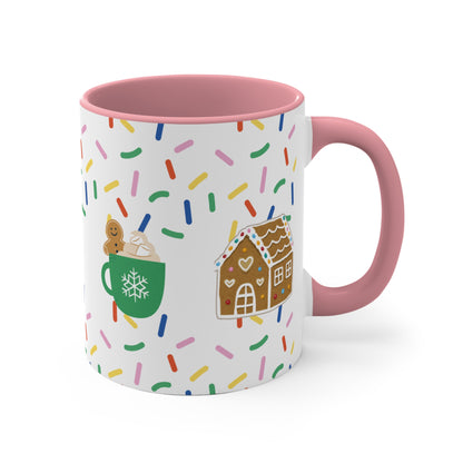 Mug Adorable Cookie-Themed Holiday Mug for Coffee, Hot Chocolate, and Tea, Ideal Gift for Him, Her, Kids, Coworker, Great for Office or Home Use