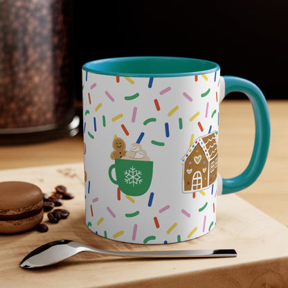 Mug Adorable Cookie-Themed Holiday Mug for Coffee, Hot Chocolate, and Tea, Ideal Gift for Him, Her, Kids, Coworker, Great for Office or Home Use