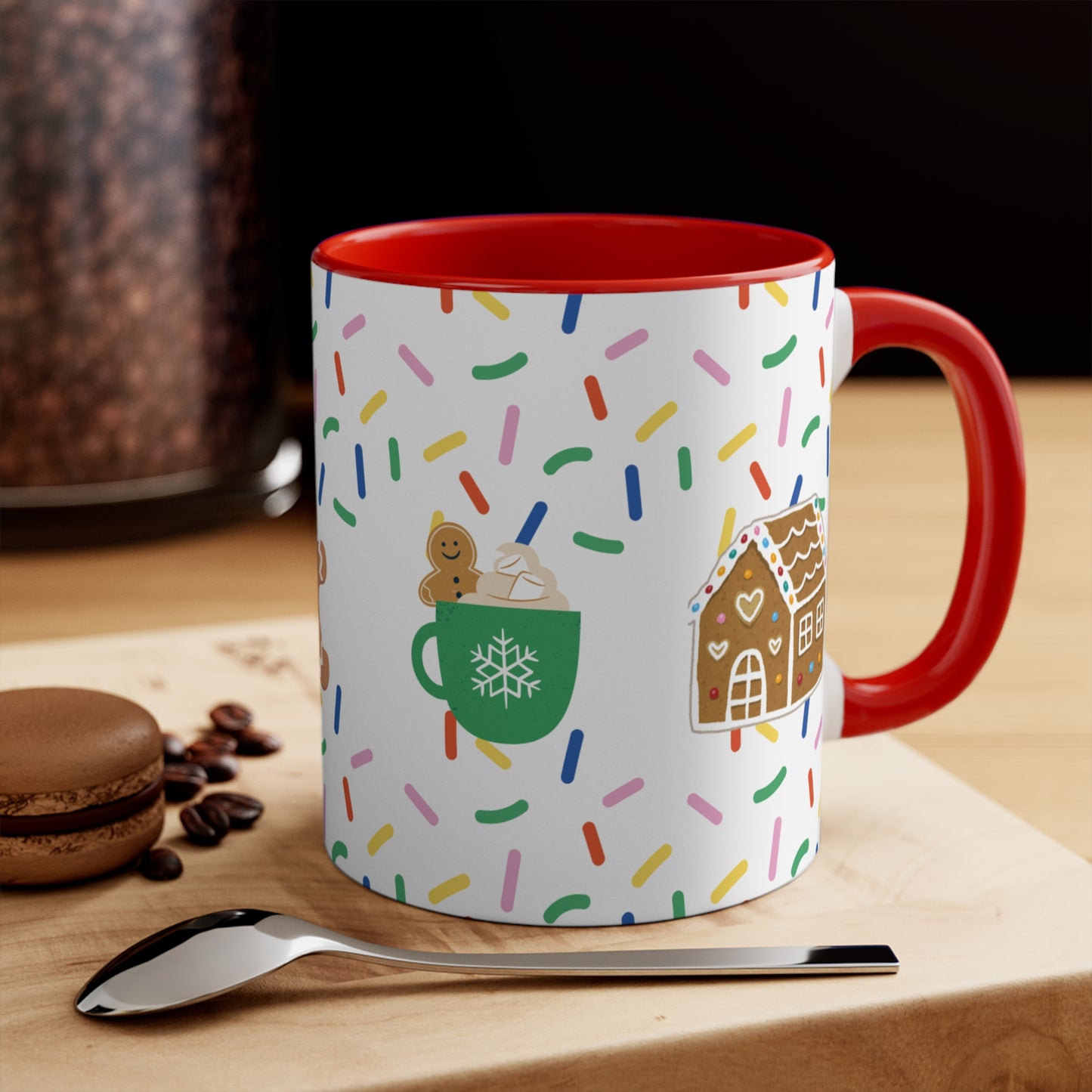 Mug Adorable Cookie-Themed Holiday Mug for Coffee, Hot Chocolate, and Tea, Ideal Gift for Him, Her, Kids, Coworker, Great for Office or Home Use